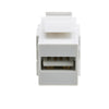 ACCL Keystone Insert, White, USB 2.0 Type A Female To Type B Female Adapter