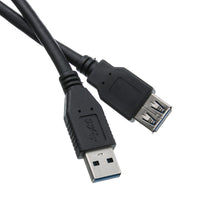 ACCL 10ft USB 3.0 A Male to A FemaleExtension Cable, Black