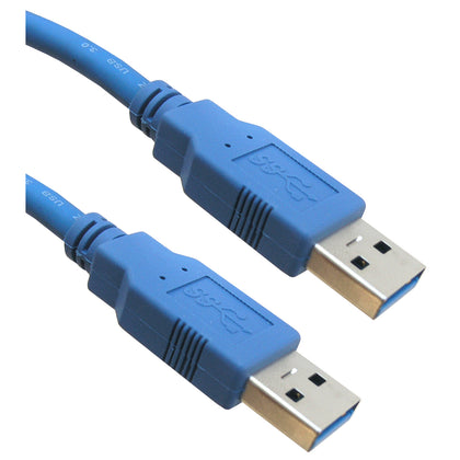 ACCL 10 Feet USB 3.0 Cable, Blue, Type A Male/Type A Male