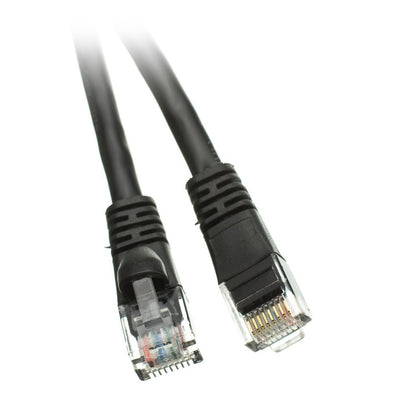 ACCL 1.5ft RJ45 Snagless/Molded Boot Black Cat5e Ethernet Lan Cable