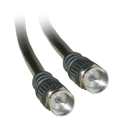ACCL 100 Feet F-pin Male RG59 Coaxial Cable, Black