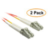 ACCL 6.56ft (2 Meter) LC to LC Fiber Optic Cable, Multimode, Duplex, 50/125