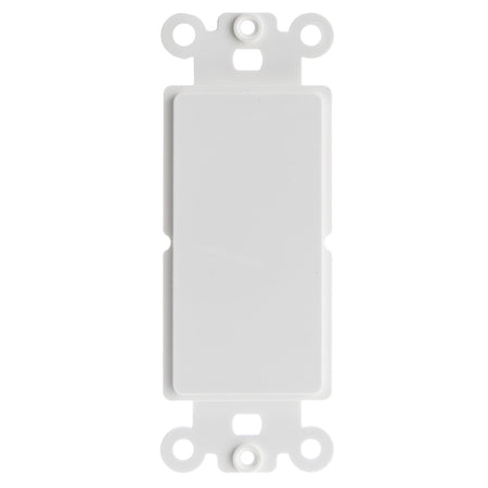 ACCL Decora Blank Wall Plate Insert, White