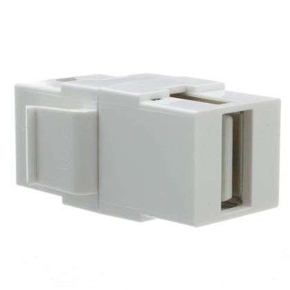 ACCL USB 2.0 Type A Female Coupler Keystone Insert, White