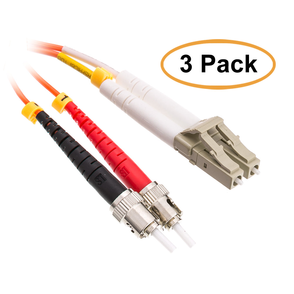 ACCL 6.56ft (2 Meter) LC to ST, Fiber Optic Cable, Multimode, Duplex, 50/125