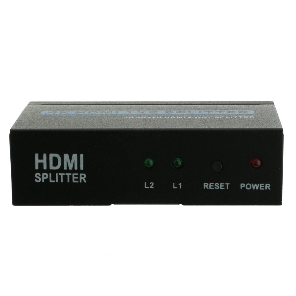 ACCL HDMI High Speed with Ethernet Amplified Splitter, 2 way, 1x2, Metal Housing