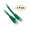 ACCL 10 Feet RJ45 Snagless/Molded Boot Green Cat6 Ethernet Lan Cable