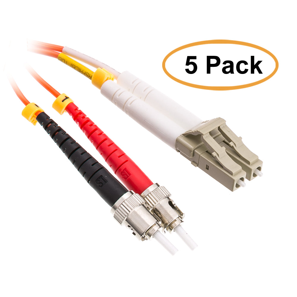 ACCL 16.4ft (5 Meter) LC to ST, Fiber Optic Cable, Multimode, Duplex, 50/125