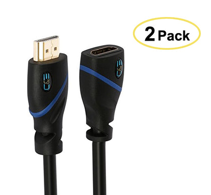 ACCL 20 Feet HDMI High Speed HDMI Extension Cable Male to Female , Supports Ethernet, 3D and Audio Return