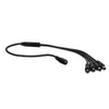 ACCL 1 Female to 4 Male DC/AC Power Splitter Cable (18")
