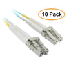 ACCL 19.68ft (6 Meter) LC to LC 10 Gigabit Aqua OM4 Fiber Optic Cable, Multimode, Duplex, 50/125