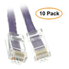 ACCL 1ft Cat6 RJ45 Bootless Ethernet Patch Cable, Purple