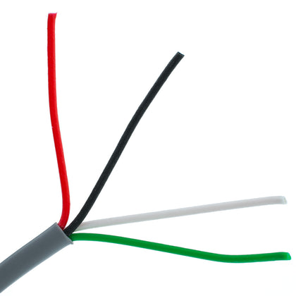ACCL 18AWG/4 Conductor Security/Alarm Wire, Stranded, CMR/Inwall rated, Pullbox, Gray, 1000ft