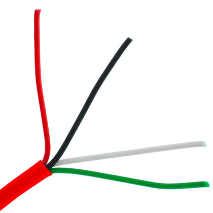 ACCL 22 AWG/4 Conductor Fire Alarm/Security Cable, Solid, FPLR, Pullbox, Red, 1000ft