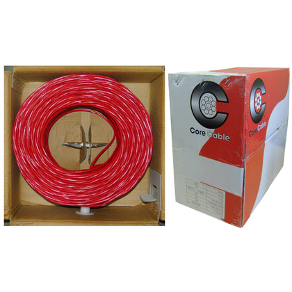 ACCL 18 AWG/2 Conductor Fire Alarm/Security Cable, Solid, FPLR, Pullbox, Red, 1000ft
