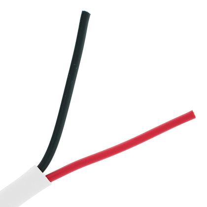 ACCL Shielded Plenum Security Cable, 18 AWG/2 Conductor, Stranded, CMP, Pullbox, White, 1000ft