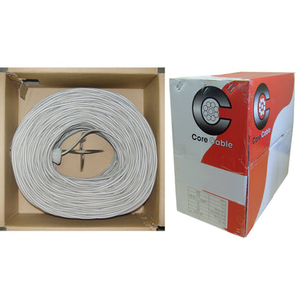 ACCL 18 AWG 4 Conductor Fire Alarm/Security Cable, Solid, FPLR, Pullbox, White, 1000ft