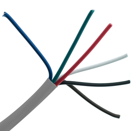 ACCL 18AWG/6 Conductor Security/Alarm Wire, Stranded, CM / Inwall rated, Pullbox, Gray, 1000ft