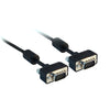 ACCL 15ft Slim SVGA Video Cable with Ferrite Bead, HD15 Male, Coaxial Construction, 32 AWG, Black