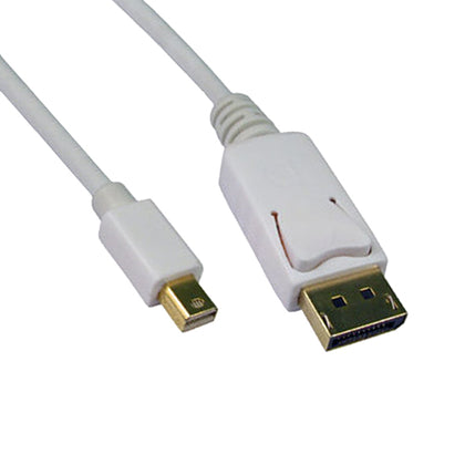 ACCL 15ft Mini DisplayPort Male to DisplayPort Male 1.2 Video Cable, White
