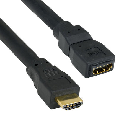 ACCL 15 Feet High Speed HDMI Male to HDMI Female 24AWG Extension Cable with Ethernet, Black