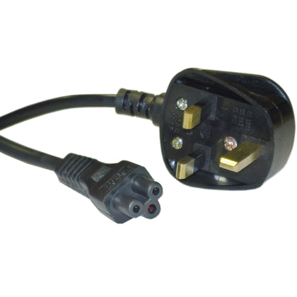 ACCL 6ft BS 1363 to C5, Polarized, VDE Approved England/UK Notebook/Laptop Power Cord with Fuse