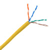 ACCL 1000ft Plenum Cat5e UTP Cable, Solid, CMP rated, 24 AWG, Pullbox, Yellow