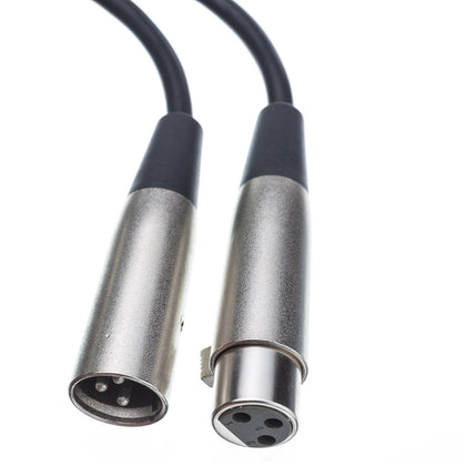 ACCL 50ft High Quality XLR Male to XLR Female Audio Extension Cable, Black