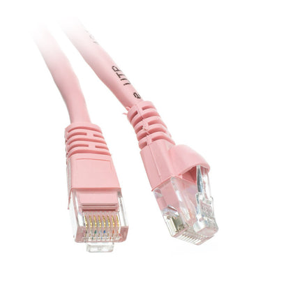 ACCL 1 Feet RJ45 Snagless/Molded Boot Pink Cat5e Ethernet Lan Cable