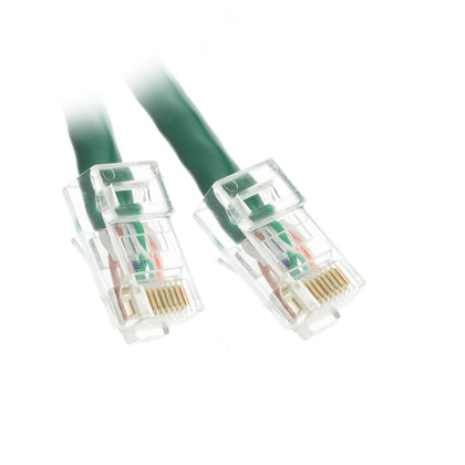 ACCL 3ft Cat6 RJ45 Bootless Ethernet Patch Cable, Green