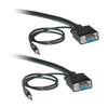 ACCL 75ft HD15 Male to HD15 Male SVGA Cable with 3.5mm Audio, Coaxial Construction, Double Shielded, Black