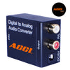 ACCL Digital Optical Coax to Analog R/L audio converter,  Black