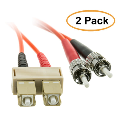 ACCL 32.8ft (10 Meter) SC to ST Fiber Optic Cable, Multimode, Duplex, 62.5/125