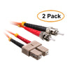 ACCL 16.4ft (5 Meter) SC to ST Fiber Optic Cable, Multimode, Duplex, 50/125