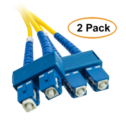 ACCL 32.8ft (10 Meter) SC to SC Fiber Optic Cable, Singlemode, Duplex, 9/125