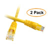 ACCL 100 Feet RJ45 Snagless/Molded Boot Yellow Cat6 Ethernet Lan Cable