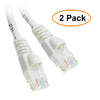 ACCL 25 Feet RJ45 Snagless/Molded Boot White Cat5e Ethernet Lan Cable