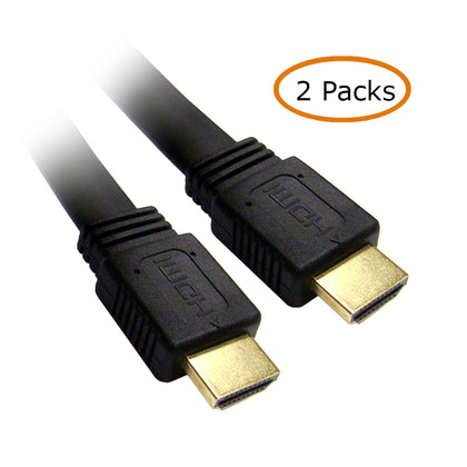 ACCL 25 Feet High Speed Flat HDMI Male to Male Cable with Ethernet, CL2 rated