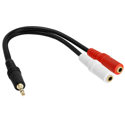 ACCL 3.5mm Mini Plug Stereo Headphone Splitter Adapter - 6 inch