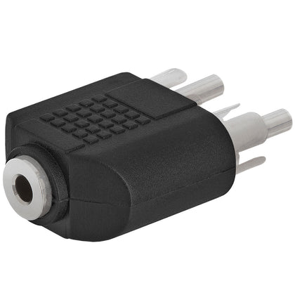 ACCL 3.5mm Mono Jack to 2xRCA Plug Adapter - Straight