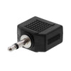 ACCL 3.5mm Mono Plug to 2x3.5mm Stereo Jack Adapter