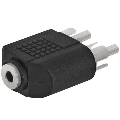 ACCL 3.5mm Stereo Jack to 2xRCA Plug Adapter - Straight