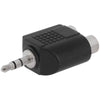ACCL 3.5mm Stereo Plug to 2xRCA Jack Adapter - Straight