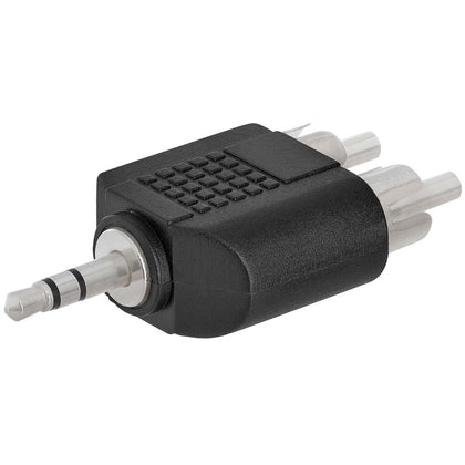 ACCL 3.5mm Stereo Plug to 2xRCA Plug Adapter - Straight