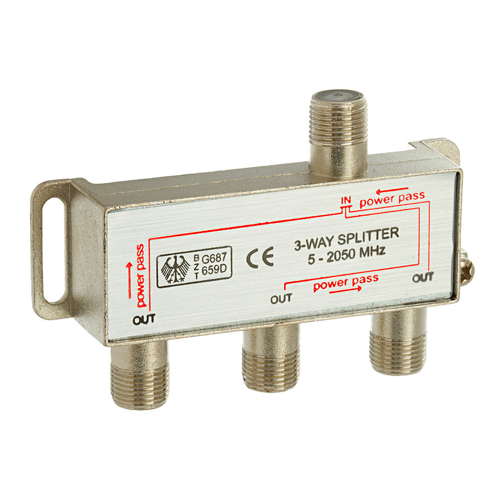 Cavo Splitter Satellitare Splitter Antenna TV Professionale 2 Vie, 5-2050 MHz, Per Satellitare, FM, DC Pass Dual Split - Foto 6