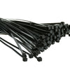ACCL 8in Nylon Cable Tie, 18 pound weight limit, (100 Pieces/Set), 8in, Black