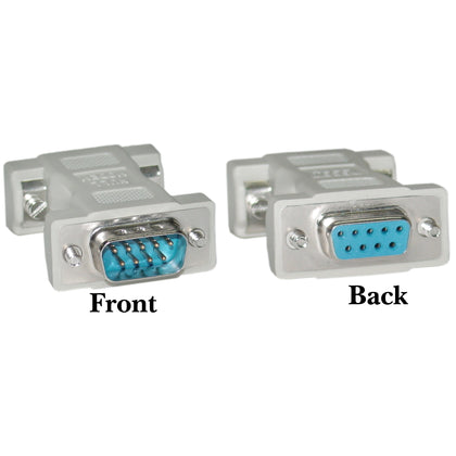 ACCL DB9 Male to DB9 Female Null Modem Adapter