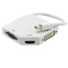 ACCL Mini DisplayPort to HDMI, VGA or DVI 3-IN-1 Adapter