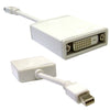 ACCL 6in Mini DisplayPort (MiniDP/mDP) Male to DVI Female Adapter Cable, White