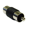 ACCL RCA Coupler/Gender Changer RCA Male to RCA Male Nickel Plated